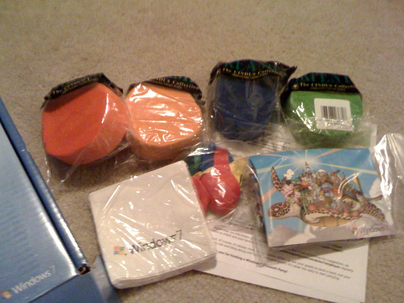 Illustration for article titled Inside the Windows 7 Launch Party Kit Hides the Worst Birthday Party Ever